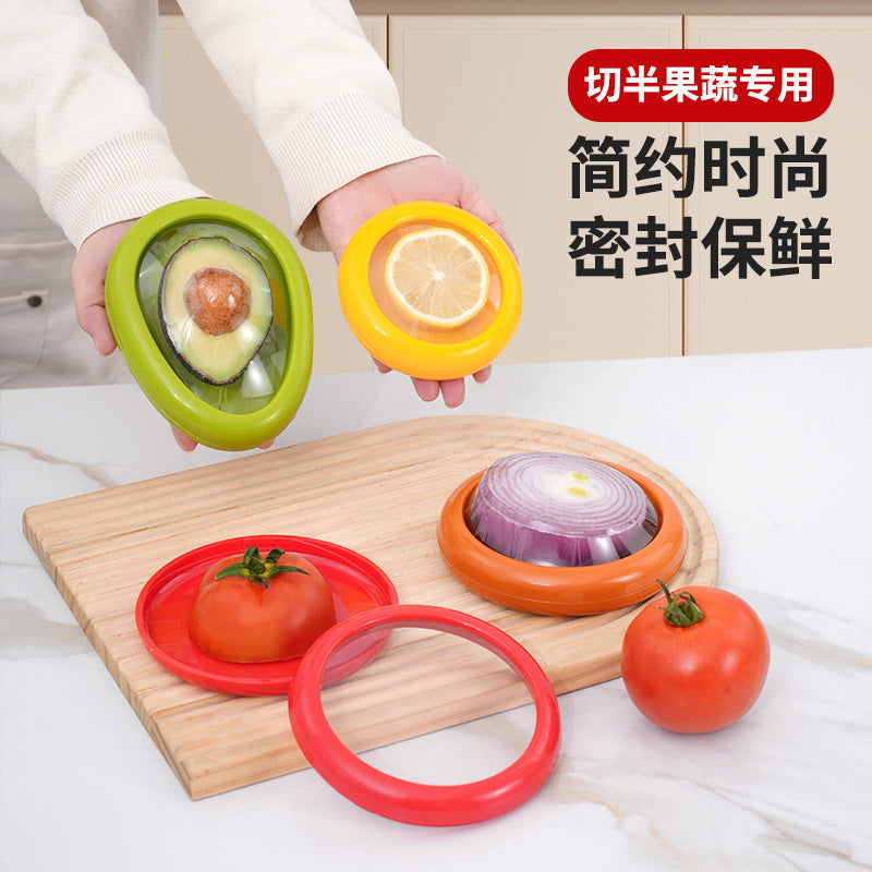 Cross-Border Popular Fruit And Vegetable Fruit Preservation Box Tpu Film Sealed Mini Refrigerator Storage Box Anti-Oxidation New Product